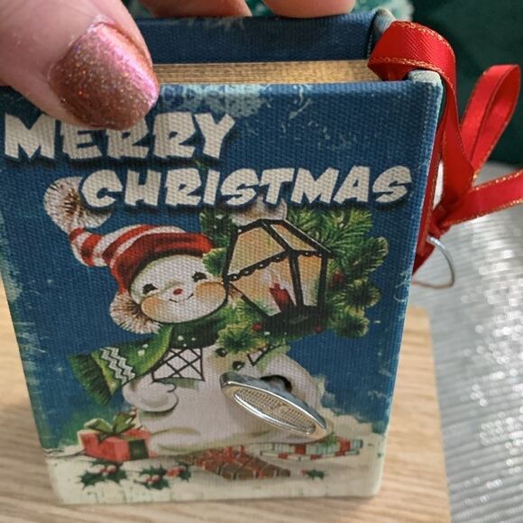 Mr. Christmas Musical Songbook Ornaments Set Of 4 Plays 1 Wind-Up Song - Picture 11 of 17